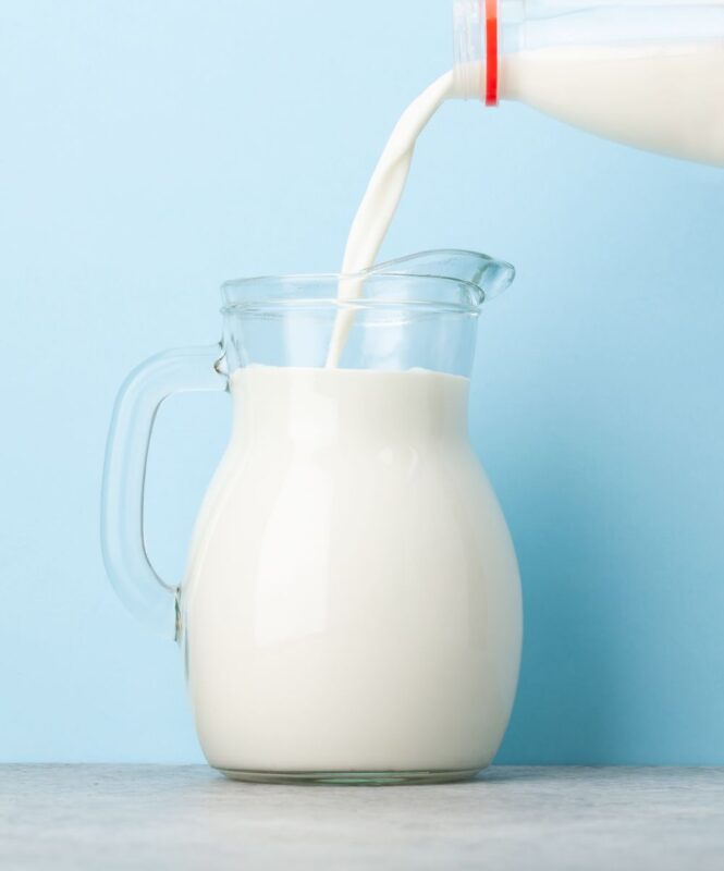 milk in a jug