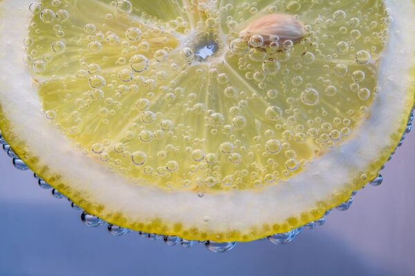 Lemon in water