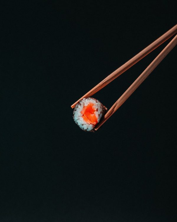 a piece of sushi