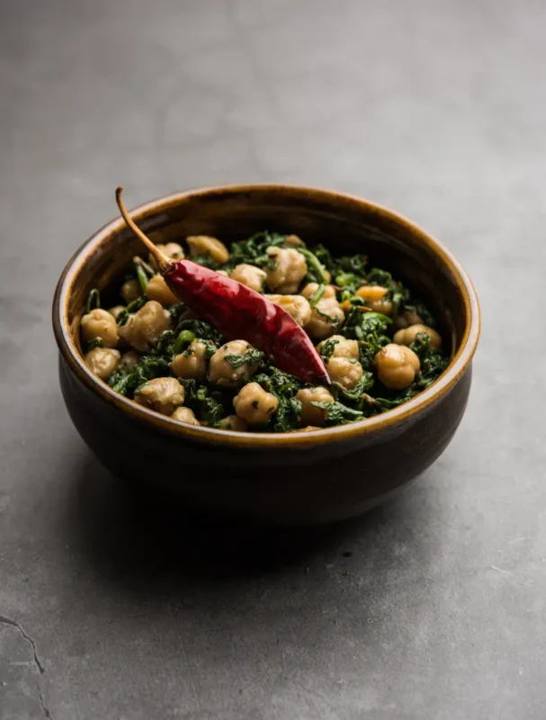 Spicy Chickpea and Spinach Stew