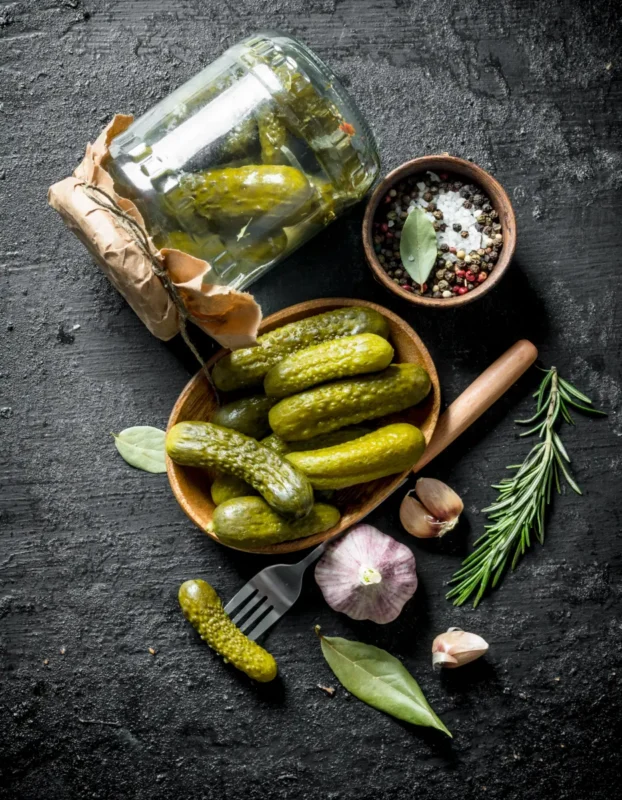 pickled cucumbers