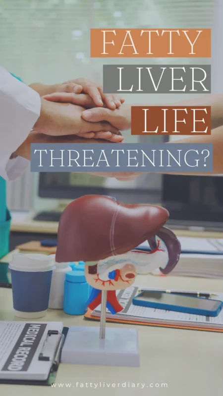 is fatty liver life threatening - Pinterest Pin