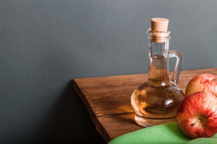apple cider vinegar bottle