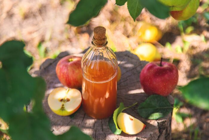 bottle of apple cider vinegar