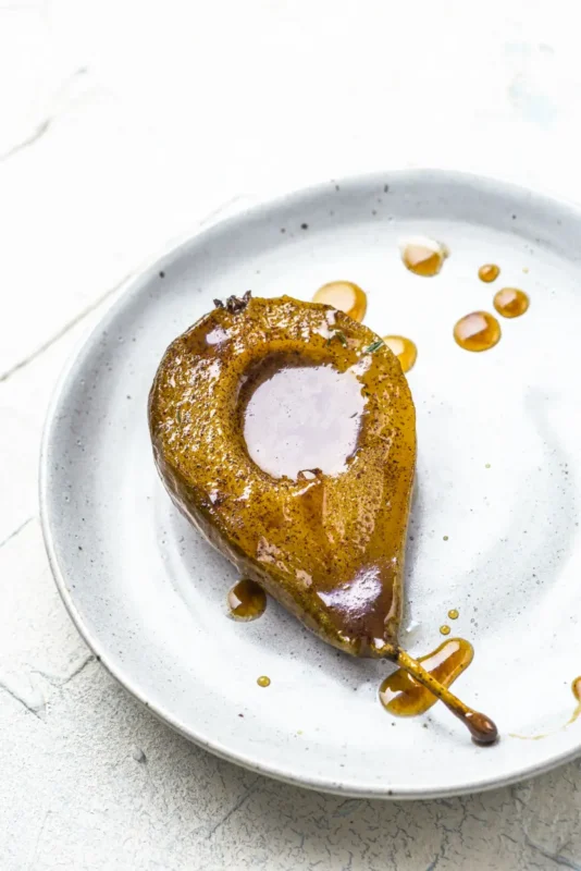 cinnamon baked pear
