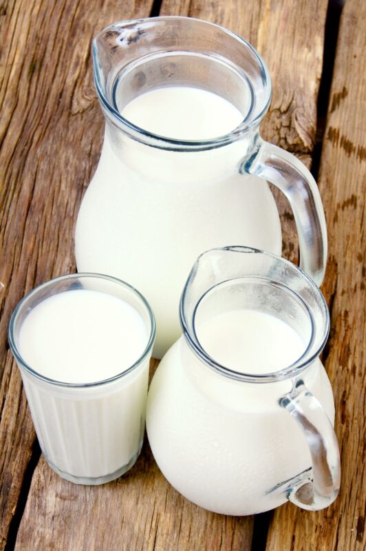 drinking milk with a fatty liver