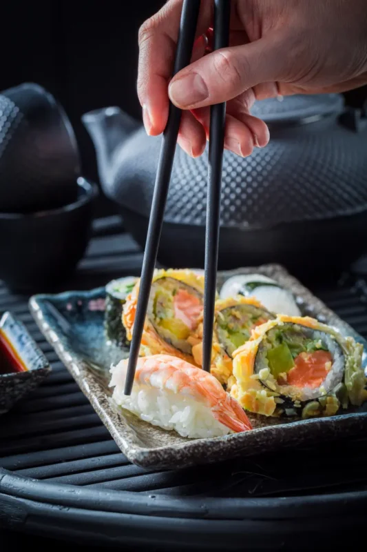 making sushi healthy