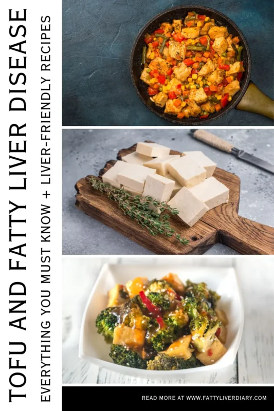 Tofu and Fatty Liver Disease Pinterest Pin