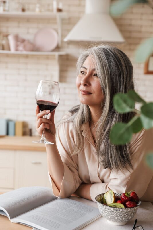 drinking wine with fatty liver