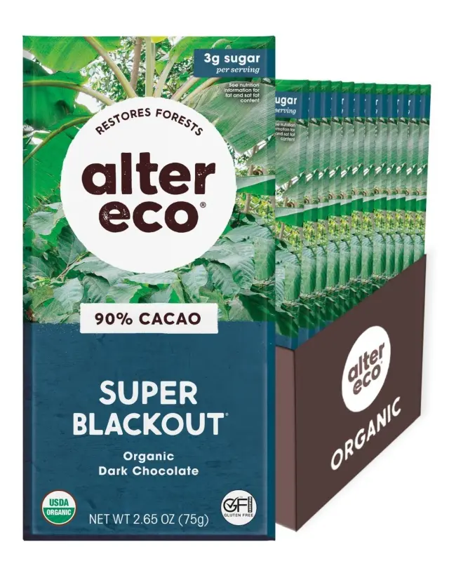 Alter Eco Super Blackout Chocolate Bars