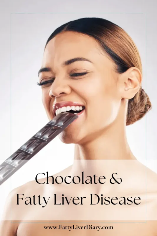 Chocolate and Fatty Liver Disaese Pinterest Pin