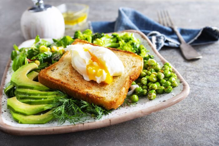 Poached eggs for fatty liver