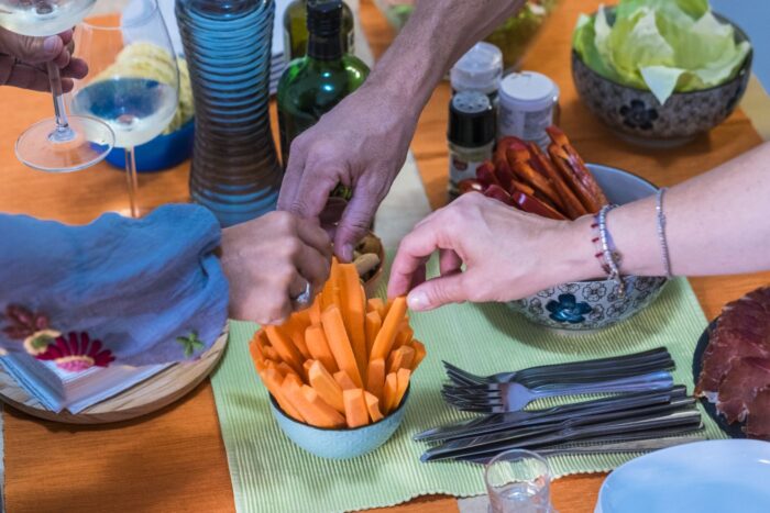 carrot sticks as snacks