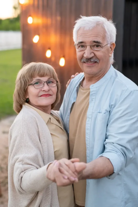 senior couple showing age is just a number