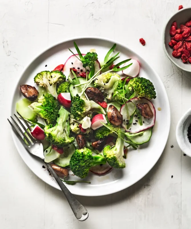 Broccoli and Radish Salad with Gorgonzola