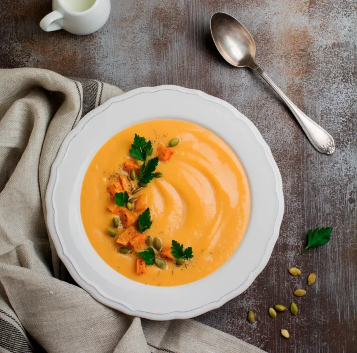 Butternut Squash and Carrot Creamy Soup