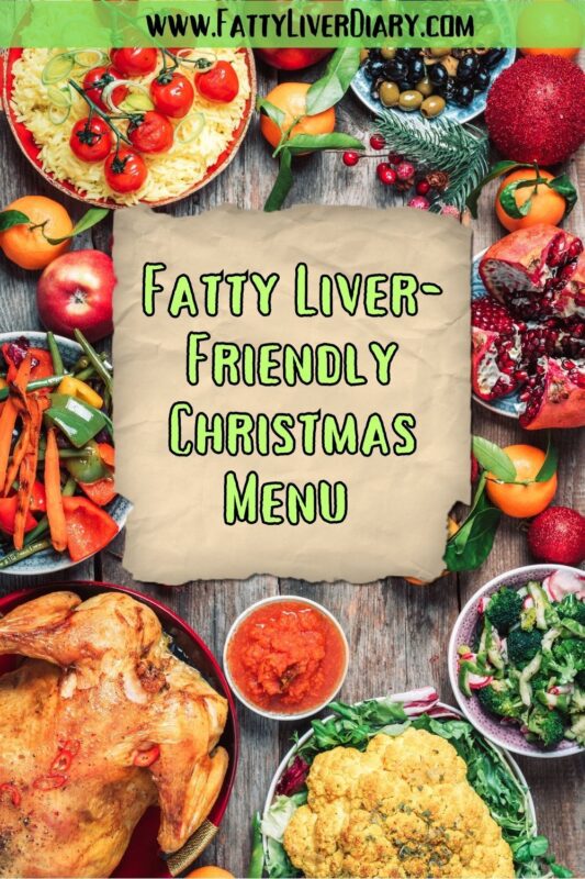 Fatty Liver christmas Menu Pin