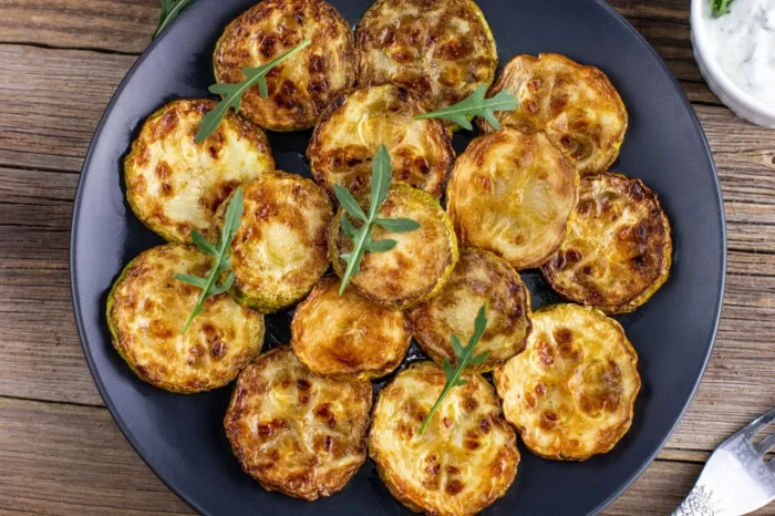 baked parmezan zucchini slices
