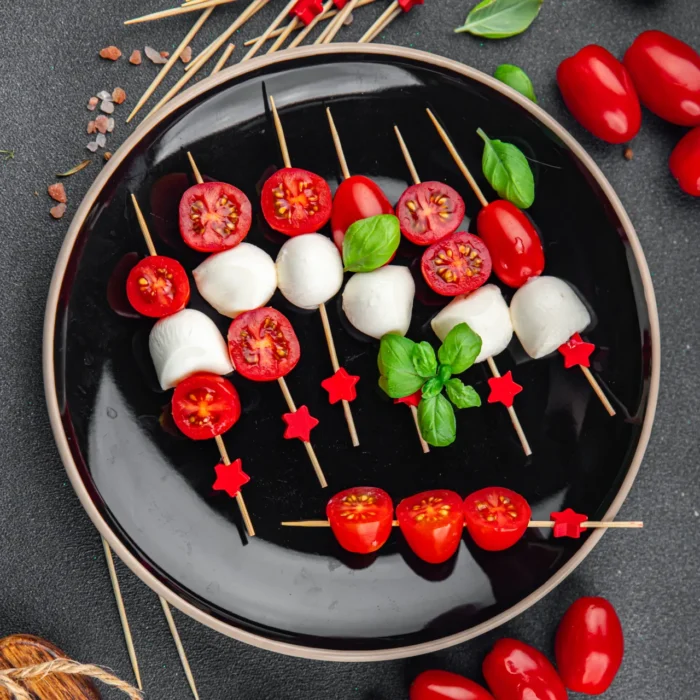 tomato basil skewers