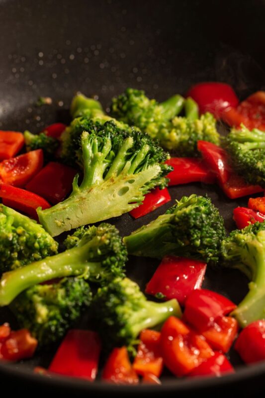 lightly fried vegetables