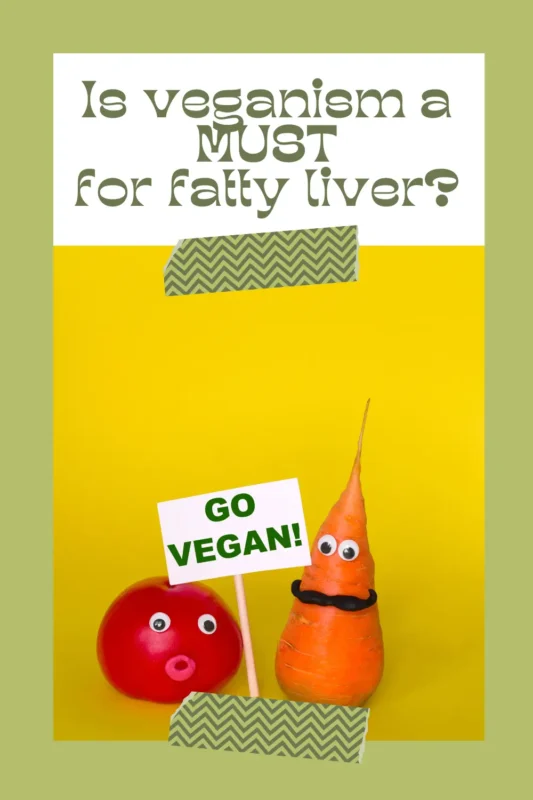 veganism and fatty liver disease Pinterest Pin