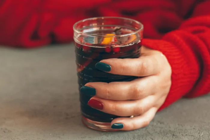 sugar free soda in a glass