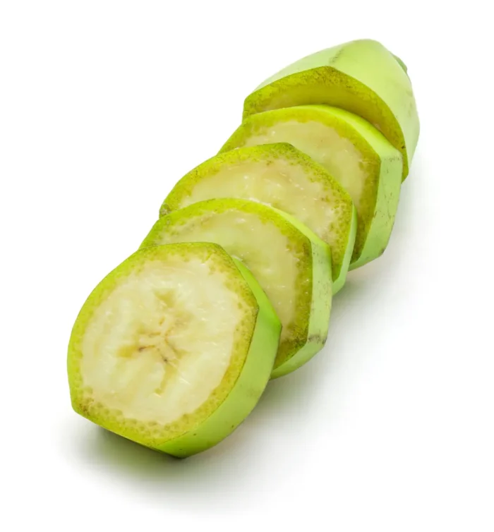 sliced green banana
