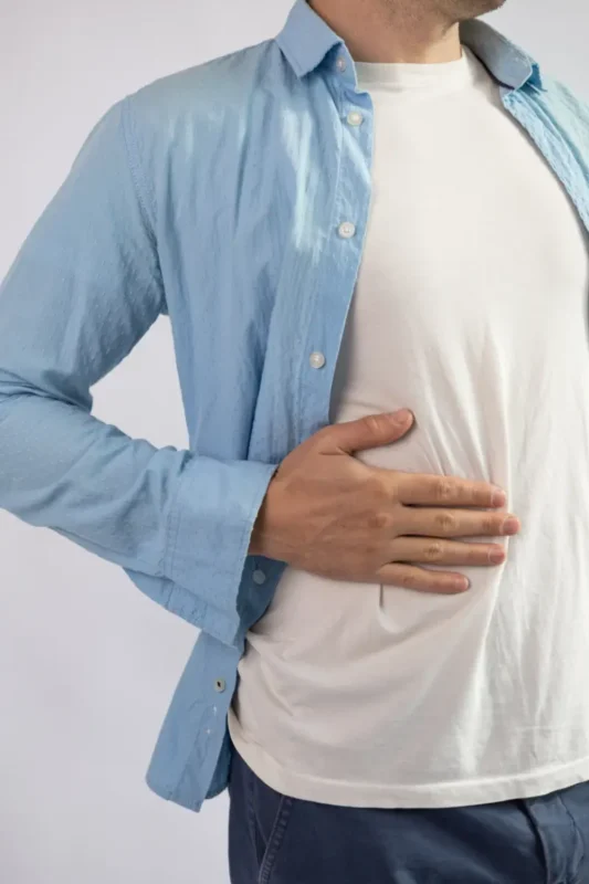 fatty liver right rib pain