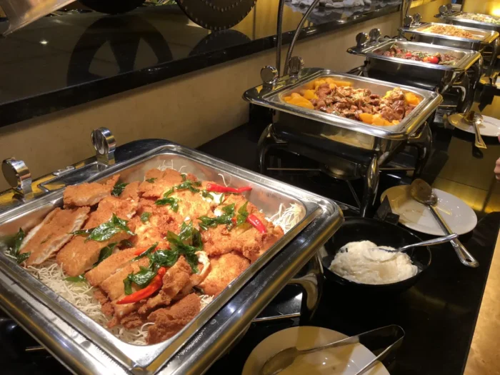 buffet-style food