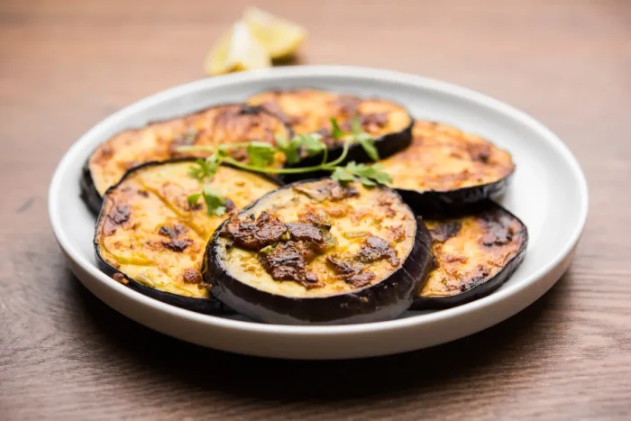 cooked eggplant