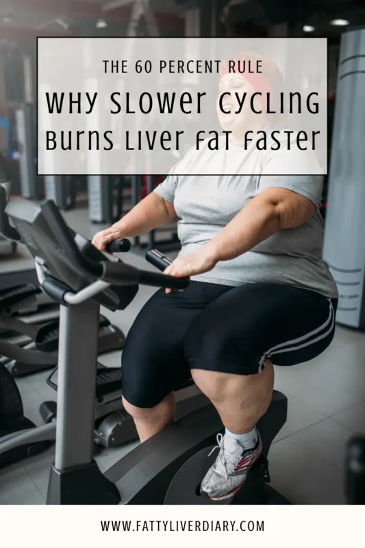 Cycling for Fatty Liver Pinterest Pin