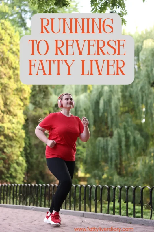 Running for Fatty Liver Pinterest Pin