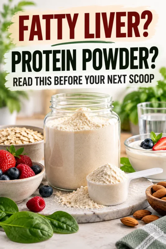Fatty Liver and Protein Powder Pinterest PIN