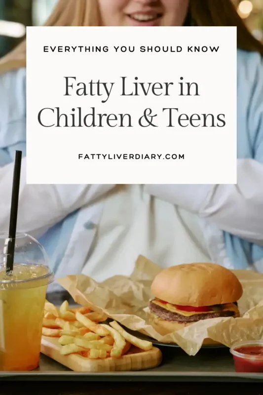 Fatty Liver in Children and teens Pinterest pin